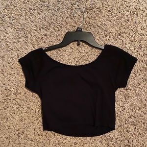 Black crop top